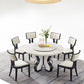 Round Table Convertible Dining Table for Kitchen Dining Room Clearhalo 'Dining Tables & Seating' 'Dining Tables' 'dining_table' 'furn' 'furn_dining_table' 'Furniture' 'Kitchen & Dining Furniture' 1200x1200_1d73fcde-1e9c-429f-a7ee-3d3b5d2e3e86