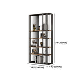 Modern Style 4-Shelf Bookshelf Open Black Shelf Bookcase for Study Room Clearhalo 'Bookcases' 'furn' 'furn_bookcases' 'Furniture' 'furniture_bookcases' 'kitchen' 'kitchen_bookcases' 'Living Room Furniture' 'Office Furniture' 1200x1200_1d74cff7-04d0-4bdc-b6e1-8d1a212a9dd1
