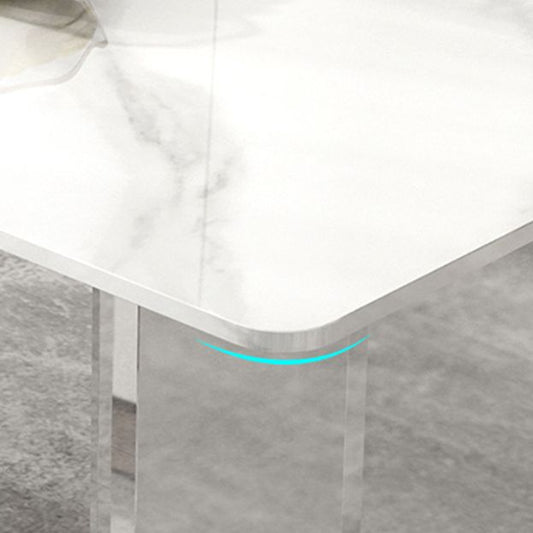 Modern 1/2/5/7 Pieces Dining Set Rectangle Stone Dining Table for Dining Room Clearhalo 'Dining Room Sets' 'Dining Tables & Seating' 'dining_room_set' 'furn' 'furn_dining_room_set' 'Furniture' 'furniture_dining_room_set' 'Kitchen & Dining Furniture' 1200x1200_1d7722bb-f79f-429b-90dc-b3bb724081a9