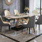 Stone Top Dining Table Contemporary Dining Table with Pedestal Base Clearhalo 'Dining Tables & Seating' 'Dining Tables' 'dining_table' 'furn' 'furn_dining_table' 'Furniture' 'Kitchen & Dining Furniture' 1200x1200_1d796150-ba9b-4981-82e8-ef944e61d7fb