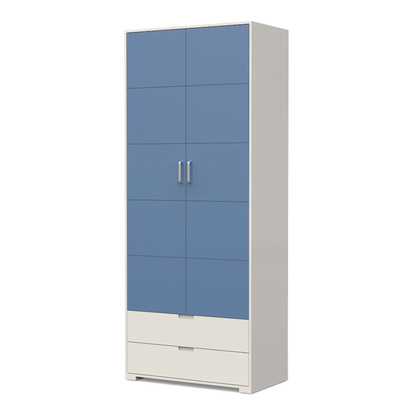 Eigentijdse garderobe houten slaapkamer garderobe kast met 2 laden