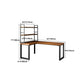 Rectangular Corner Writing Desk Solid Wood Office Desk with Iron Legs for Bedroom Clearhalo 'furn' 'furn_office_desk' 'Furniture' 'Office Desks' 'Office Furniture' 'office_desk' 1200x1200_1d7b0e77-a23b-4dff-9ad6-5046f233faa7