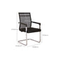 19" Wide Contemporary Desk Chair No Wheels Fixed Arms Office Chair