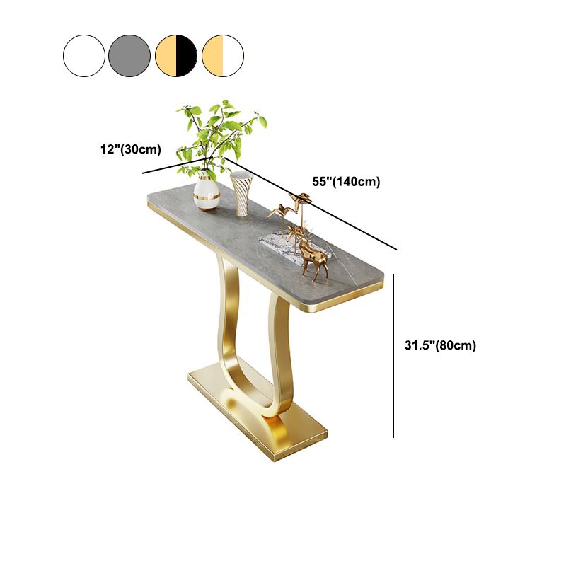 Tabella accento console Hihg da 36 pollici- Tabella della console rettangolo di pietra