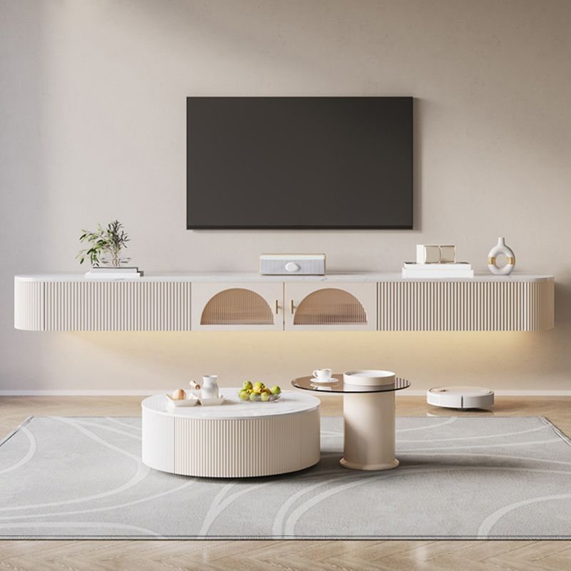 Enclosed Storage Media Console TV Stand Stone TV Stand with 2 Drawers Clearhalo 'furn' 'furn_tv_stands_entertainment_centers' 'Furniture' 'Living Room Furniture' 'TV Stands & Entertainment Centers' 'TV Stands & Media Storage Furniture' 'tv_stands_entertainment_centers' 1200x1200_1d7dab05-23a1-4b40-96dd-24a0aae9a9f1