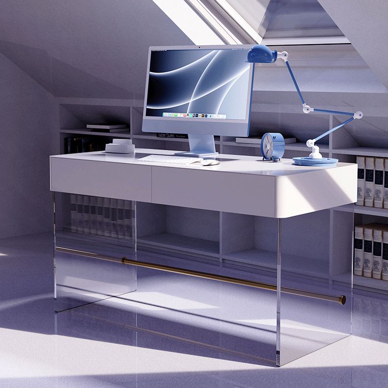 Wooden Rectangular Shape Work Table Luxury Style Writing Desk Clearhalo 'furn' 'furn_office_desk' 'Furniture' 'furniture_office_desk' 'Office Desks' 'Office Furniture' 'office_desk' 1200x1200_1d7dc77c-703c-44cd-a261-d00d96b38c5c