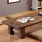 Zeitgenössischer Couchtisch aus Massivholz mit 4 Beinen, Kaffee- und Cocktailtisch