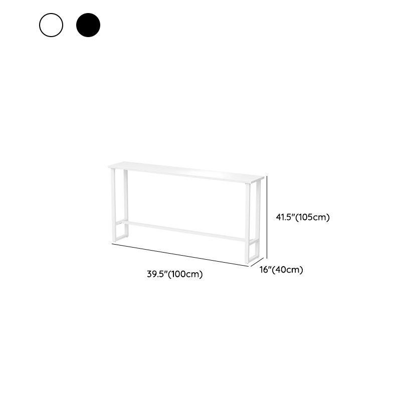 Modern Bar-Height Table Faux Marble Top Bistro Table for Patio Use Clearhalo 'Bar Furniture' 'Bar Tables' 'bar_tables' 'furn' 'furn_bar_tables' 'Furniture' 'Kitchen & Dining Furniture' 1200x1200_1d801259-641a-4abf-8717-cbacecb856dc