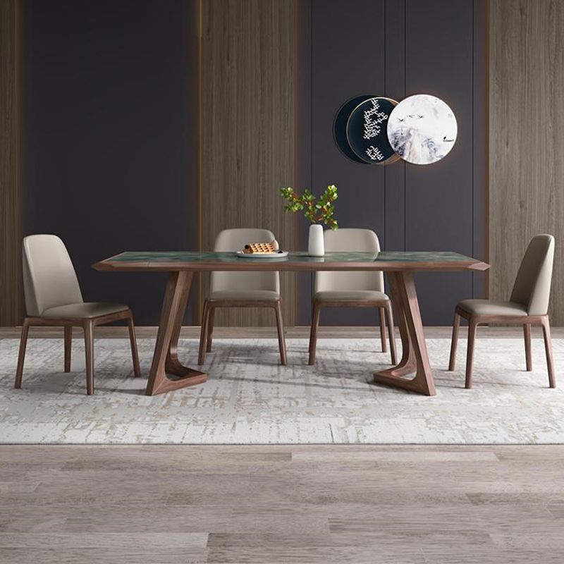 Designer Style 1/4/5/7 Pieces Dining Set Sintered Stone Dining Table with Leather Chairs Clearhalo 'Dining Room Sets' 'Dining Tables & Seating' 'dining_room_set' 'furn' 'furn_dining_room_set' 'Furniture' 'furniture_dining_room_set' 'Kitchen & Dining Furniture' 1200x1200_1d809f46-6bf3-4111-bc60-c6b63e662029