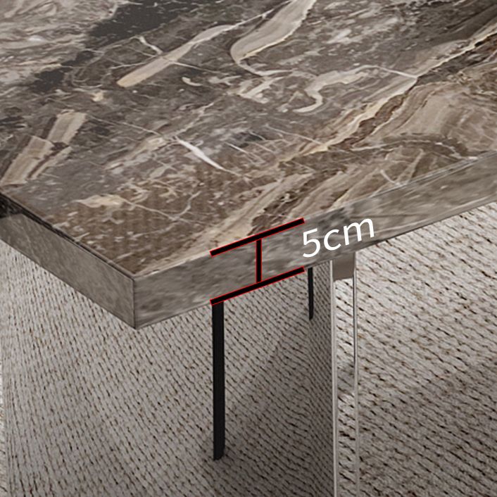 Ensemble de table à manger brun brillant