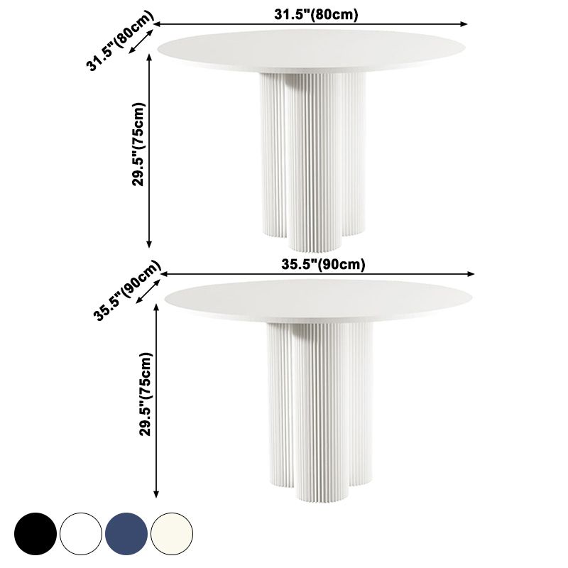 Round Table Dinette Table Contemporary Dinner Room Kitchen Table for Indoor Clearhalo ' dining_table' 'Dining Tables & Seating' 'Dining Tables' 'furn' 'furn_dining_table' 'Furniture' 'furniture_dining_table' 'Kitchen & Dining Furniture' 'kitchen&dining_furn' 'kitchen' 'kitchen_dining_table' 1200x1200_1d82dd4f-9137-4148-b25e-fe486ac270f0