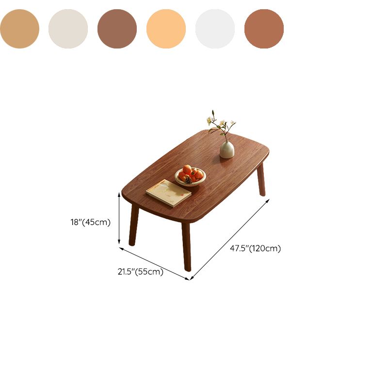 Tavolino laterale contemporaneo da 17 "H -tavolo in legno in legno massiccio