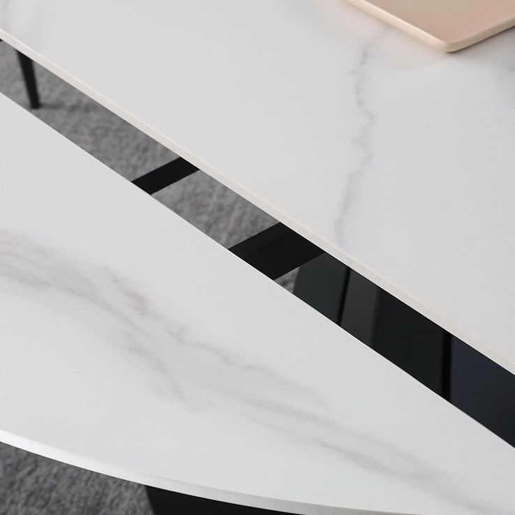Modern Style Extendable Table Pedestal Dining Table for Kitchen Clearhalo 'Dining Tables & Seating' 'Dining Tables' 'dining_table' 'furn' 'furn_dining_table' 'Furniture' 'Kitchen & Dining Furniture' 1200x1200_1d84d90a-4f0d-41de-a9bf-26cb7bdf19f4