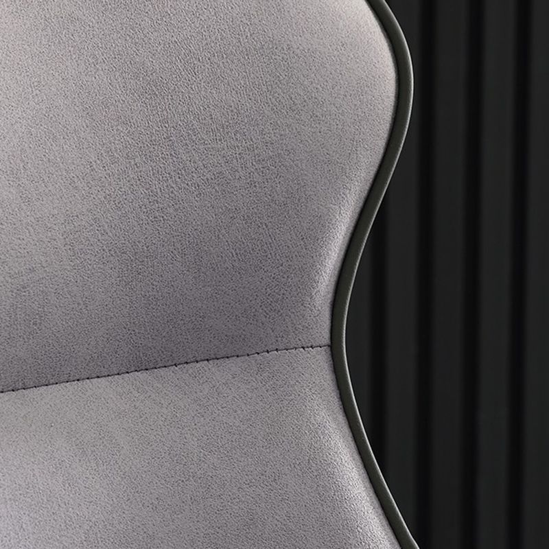 Silla lateral de cuero sintética silla de interior sin brazo contemporánea