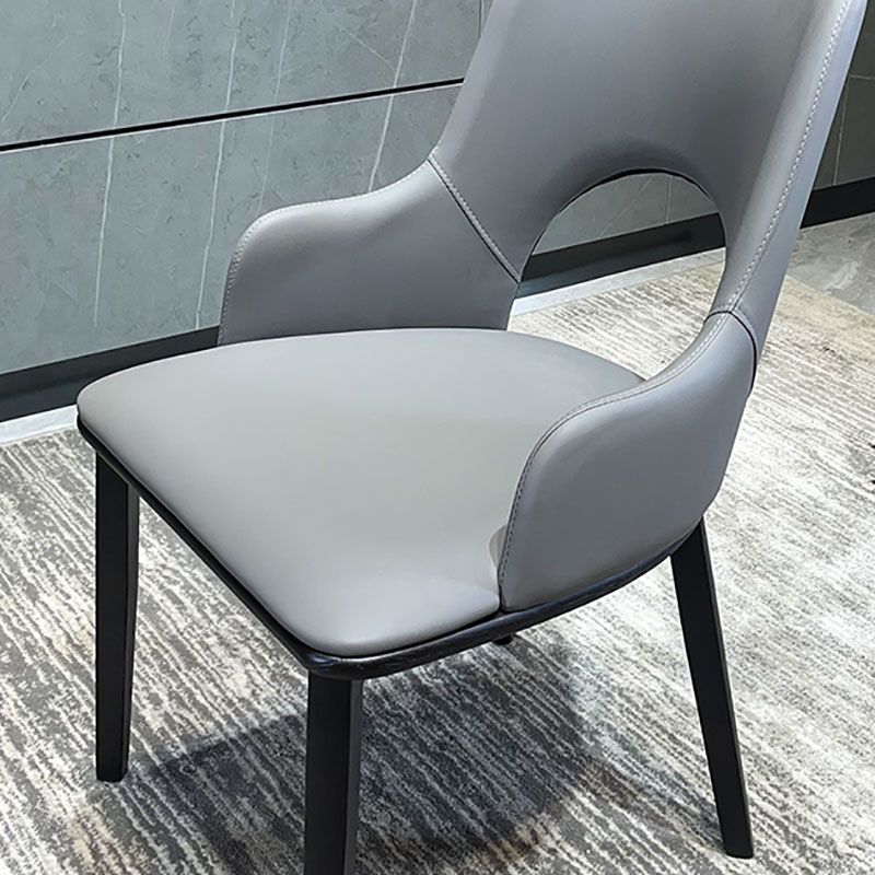 Wood Modern Arm Chair Open Back Upholstered Dining Side Chair Clearhalo 'Dining Chairs' 'Dining Tables & Seating' 'dining_chair' 'furn' 'furn_dining_chair' 'Furniture' 'furniture_dining_chair' 'Kitchen & Dining Furniture' 1200x1200_1d85a732-ae5b-4100-945b-a62359d82e4b