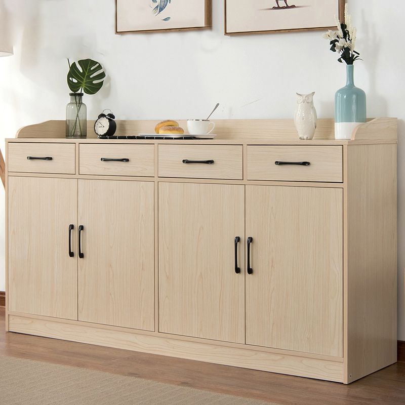 Wood Side Board Modern Style Sideboard with Drawers and Cabinets Clearhalo 'buffet_sideboard' 'Buffets & Sideboards' 'furn' 'furn_buffet_sideboard' 'Furniture' 'Kitchen & Dining Furniture' 1200x1200_1d864d4a-1762-4b52-8a2e-7617e89f70be