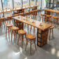 Industrial 1/2/9 Pieces Solid Wood Bar Table Set Fixed Counter Set for Home Use Clearhalo 'Bar Furniture' 'furn' 'furn_home_bar_bar_sets' 'Furniture' 'Home Bars & Bar Sets' 'home_bar_bar_sets' 'Kitchen & Dining Furniture' 1200x1200_1d870fcc-957e-43c8-90d9-b17033284690