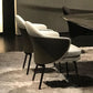 Silla de comedor de estilo contemporáneo silla de comedor tapizada en gris