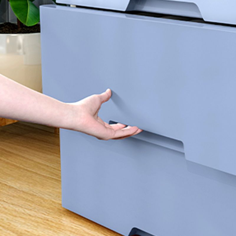 Gabinete casero de plástico de armario de estilo moderno con cajones