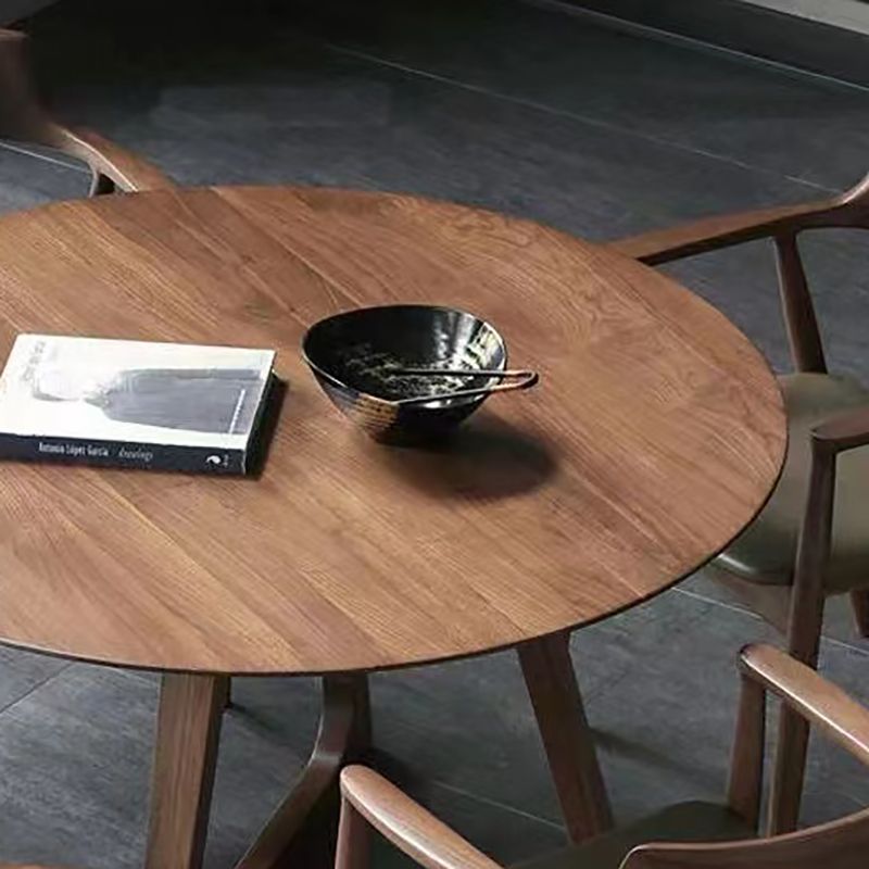 Scandinavian Coffee Cocktail Table Round Wooden Coffee Table Set for Living Room