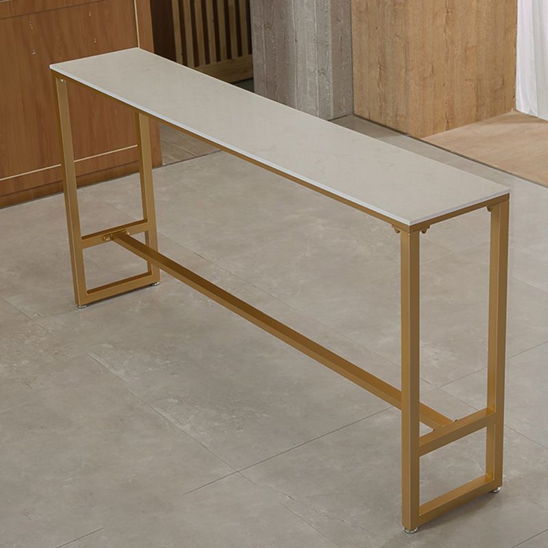 Glam Bar-height Table with Faux Marble Top Table for Patio Use Clearhalo 'Bar Furniture' 'Bar Tables' 'bar_tables' 'furn' 'furn_bar_tables' 'Furniture' 'Kitchen & Dining Furniture' 1200x1200_1d8e7443-7a3f-4e18-ae39-9c3e23ce8d40