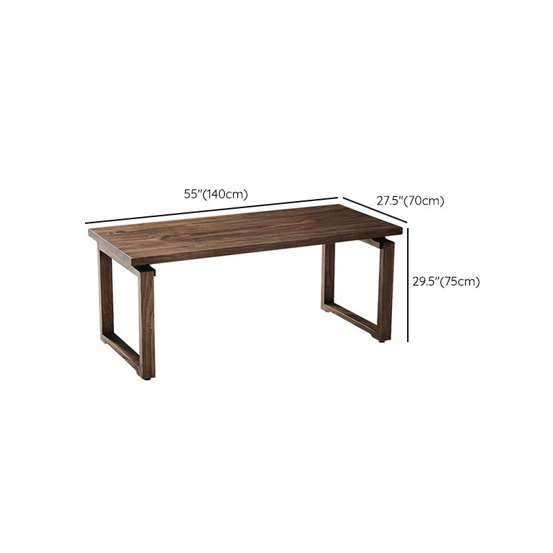 Industrial Double Pedestal Dining Table Pine Wood Table for Cafe Dining Room Clearhalo 'Dining Tables & Seating' 'Dining Tables' 'dining_table' 'furn' 'furn_dining_table' 'Furniture' 'Kitchen & Dining Furniture' 1200x1200_1d8f3a57-5149-4bf7-927a-e9db23e06bfe