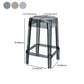 Nordic Plastic Stackable Barstool Simple Indoor Tall Stool with Square Seat Clearhalo 'Bar Furniture' 'Bar Stools' 'bar_stools' 'furn' 'furn_bar_stools' 'furniture_bar_stools' 'Kitchen & Dining Furniture' 'kitchen&dining_furn' 'kitchen' 'kitchen_furn' Furniture' 1200x1200_1d8fef79-084e-4bf7-a30e-e1f02a180c5f