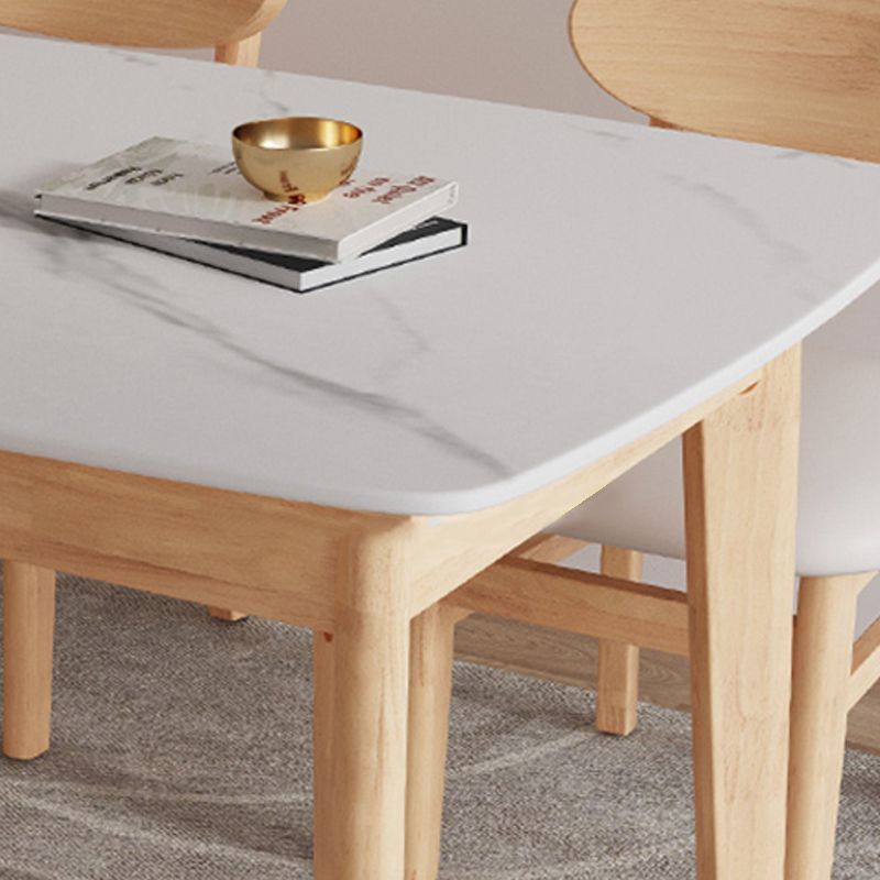 Minimalist Rectangle Shape Kitchen Dining Table Sintered Stone Top Dining Table with 4 Legs Base Clearhalo ' dining_table' 'Dining Tables & Seating' 'Dining Tables' 'furn' 'furn_dining_table' 'Furniture' 'furniture_dining_table' 'Kitchen & Dining Furniture' 'kitchen&dining_furn' 'kitchen' 'kitchen_dining_table' 1200x1200_1d921a13-d4f0-4eef-b889-ee8f649ebd5d