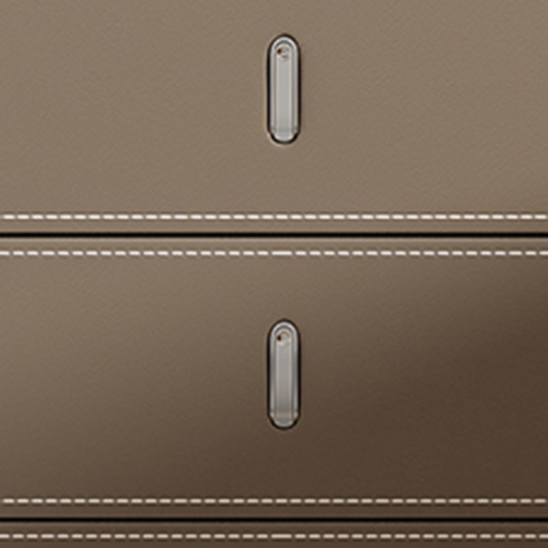 Glam Accent Table Table table de nuit en pierre avec 3 tiroirs