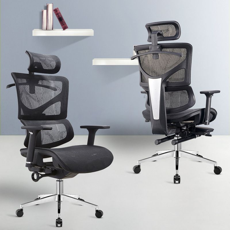Modern & Contemporary Wheels Chair Black Task High Back Chair Clearhalo 'furn' 'furn_office_chair' 'Furniture' 'Office Chairs' 'Office Furniture' 'office_chair' 1200x1200_1d93dcb5-1521-4f8f-947a-bfef07c65718