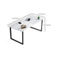 Rectangular Office Desk with Metal Legs Marble Mirrored Writing Desk Clearhalo 'furn' 'furn_office_desk' 'Furniture' 'Office Desks' 'Office Furniture' 'office_desk' 1200x1200_1d94602d-d846-4e63-853f-31db2757062d