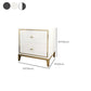 Glass Accent Table Nightstand Contemporary Nightstand with 2 Drawers Clearhalo 'Bedroom Furniture' 'furn' 'furn_night_stand' 'Furniture' 'night_stand' 'Nightstands' 1200x1200_1d94b8db-40c5-4b35-9b40-229eab844ba3