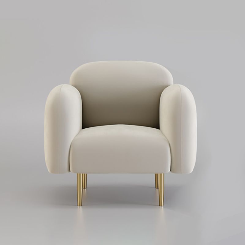 Velvet Modern Standard Sewn Pillow Back Sofa 27.5"W Square Arm with Bolster Pillows Clearhalo 'furn' 'furn_sofas' 'Furniture' 'furniture_sofas' 'kitchen' 'kitchen_sofas' 'Living Room Furniture' 'Sofa' 'sofas' 1200x1200_1d954900-451f-450e-94b1-cc00ef58a6d1