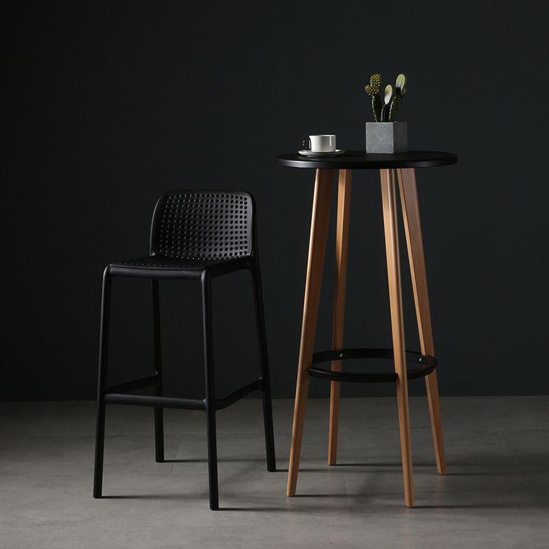 Nordic Bar-stool Plastic Counter Bar Stool for Kitchen Bar with Plastic Legs Clearhalo 'Bar Furniture' 'Bar Stools' 'bar_stools' 'furn' 'furn_bar_stools' 'Furniture' 'furniture_bar_stools' 'Kitchen & Dining Furniture' 1200x1200_1d9b41e9-3bdc-4b00-ad79-9c0d1504baa8