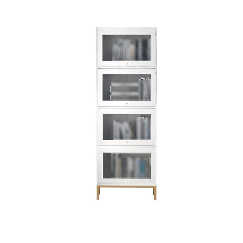 Glam Closed Back Standard Bookcase Manufactured Wood Bookcase with Glass Doors Clearhalo 'Bookcases' 'furn' 'furn_bookcases' 'Furniture' 'furniture_bookcases' 'kitchen' 'kitchen_bookcases' 'Living Room Furniture' 'Office Furniture' 1200x1200_1d9b81dc-4229-41ef-b54a-5f5f1d8cbda0