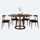 Round Pedestal Casual Dining Table Wood Color Fixed Turntable of Rubberwood Solid Wood Clearhalo ' dining_table' 'Dining Tables & Seating' 'Dining Tables' 'furn' 'furn_dining_table' 'Furniture' 'furniture_dining_table' 'Kitchen & Dining Furniture' 'kitchen&dining_furn' 'kitchen' 'kitchen_dining_table' 1200x1200_1d9ba652-8769-4aa4-ab4b-aed538ebdace