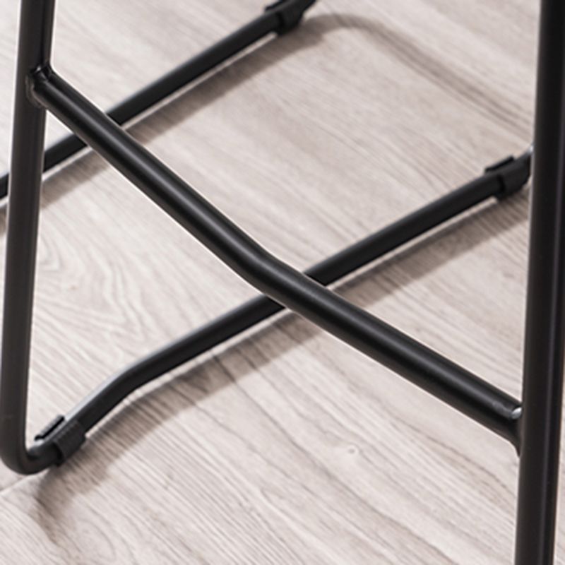 Modern Armless Backrest Counter Stool Iron Bar Stool with Plastic Seat Clearhalo 'Bar Furniture' 'Bar Stools' 'bar_stools' 'furn' 'furn_bar_stools' 'furniture_bar_stools' 'Kitchen & Dining Furniture' 'kitchen&dining_furn' 'kitchen' 'kitchen_furn' Furniture' 1200x1200_1d9ca57d-2168-4fac-a59f-2f75253f008c