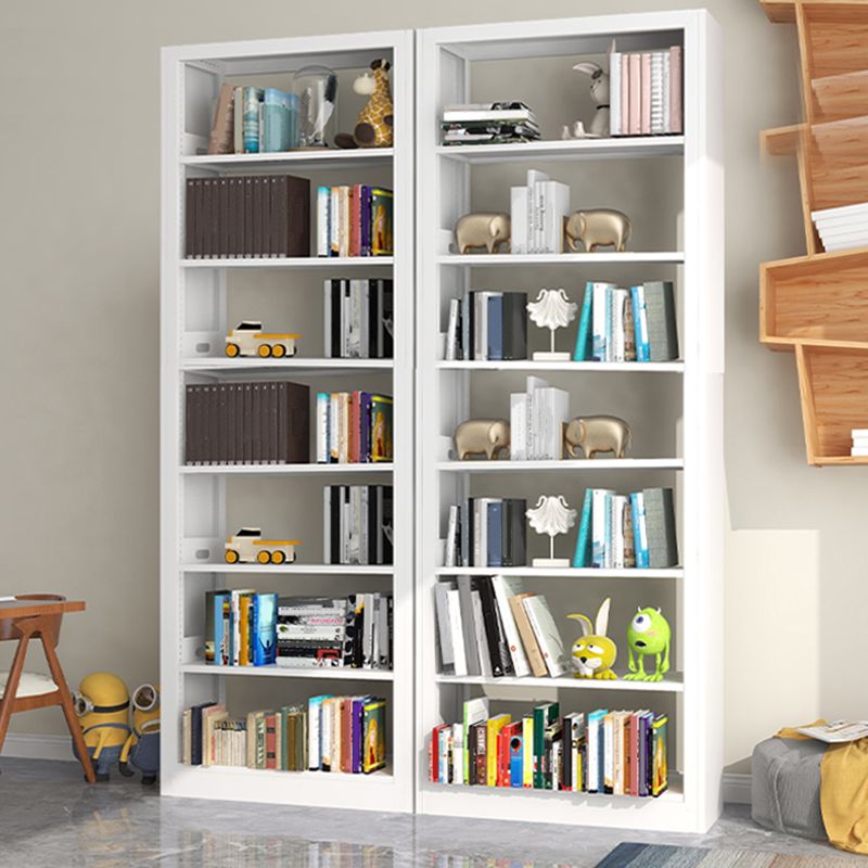Rectangle Etagere Bookcase Modern Metal Open Bookcase with Shelves Clearhalo 'Bookcases' 'furn' 'furn_bookcases' 'Furniture' 'Office Furniture' 1200x1200_1d9d072c-25ff-4b11-95b3-0cb81eaebf18