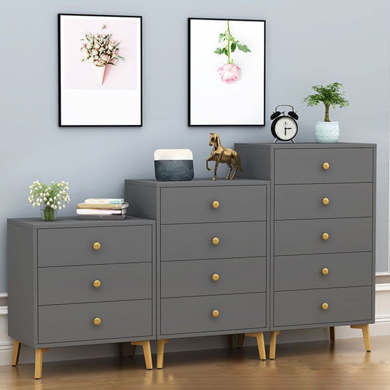 Cómoda de almacenamiento vertical de madera de ingeniería Glam, cómoda para dormitorio con cajones