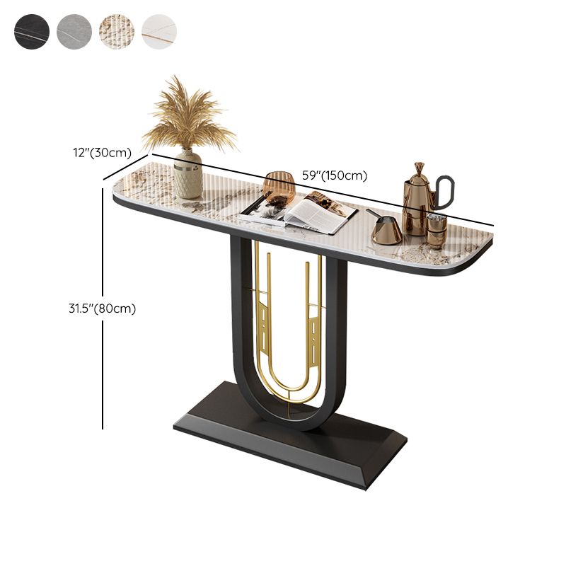 Tavolo console a mezza luna antico tavolo di divano console di finitura in pietra