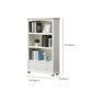 Modern Standard Bookshelf Wooden White Bookcase with Shelves