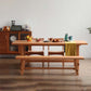 Modern Trestle Dining Table Pine Wood Table for Dining Room Kitchen