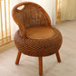 Rattan armloze stoel 19.68 "L x 19.68" W Basic Four Legs Chair for Living Room