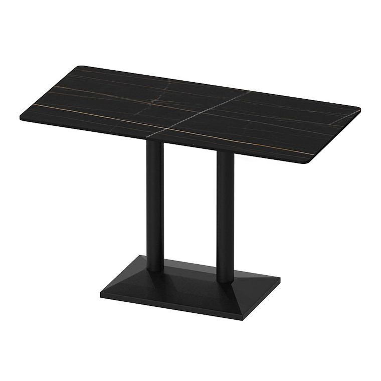 Industrial Sintered Stone Dinner Room Kitchen Table Black Table for Dining Room Clearhalo ' dining_table' 'Dining Tables & Seating' 'Dining Tables' 'furn' 'furn_dining_table' 'Furniture' 'furniture_dining_table' 'Kitchen & Dining Furniture' 'kitchen&dining_furn' 'kitchen' 'kitchen_dining_table' 1200x1200_1da16a4d-ac2a-41ef-b35a-d4074e076aa7