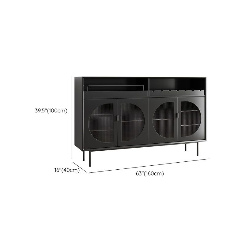 Servidor moderno de comedor Puertas de madera de madera servidor buffet con puertas para sala de estar