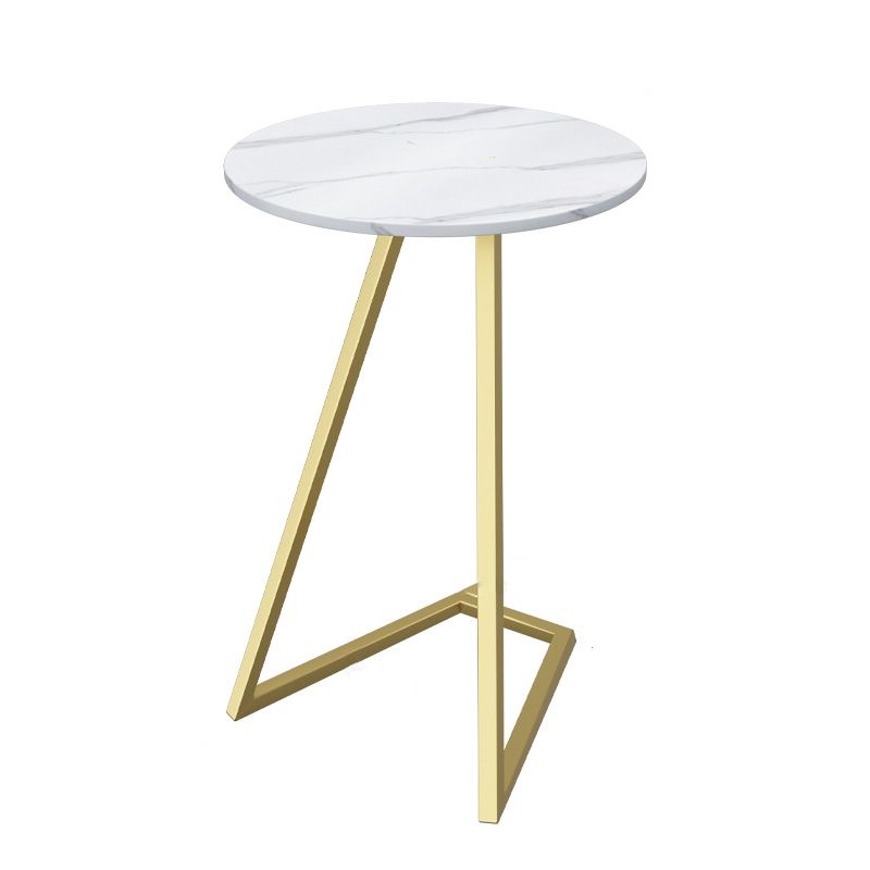 Contemporary Frame End Table Round Side End Table for Living Room Clearhalo 'Coffee & Accent Tables' 'End & Side Tables' 'end_side_tables' 'furn' 'furn_end_side_tables' 'Furniture' 'Living Room Furniture' 1200x1200_1da2f846-2255-44e2-9adc-fdc040fda04c