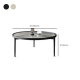 Contemporary Glass-Topped Coffee Table 3 Legs Coffee Cocktail Table Clearhalo 'Coffee & Accent Tables' 'Coffee Tables' 'coffee_tables' 'furn' 'furn_coffee_tables' 'Furniture' 'Living Room Furniture' 1200x1200_1da3884e-fc6f-47fd-bc23-286e493ff47b