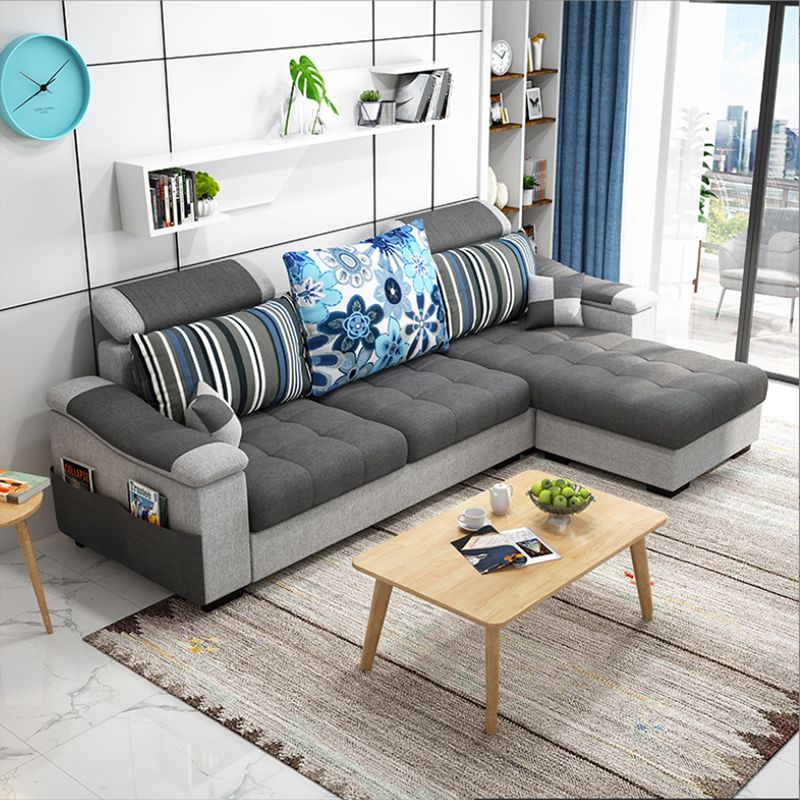 Divano da soggiorno Nordic con tessuto in tessuto