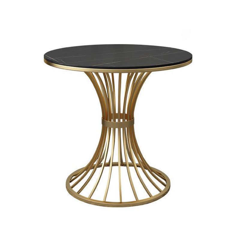 Matte Finish Stone Top Dinette Table for Home Traditional Luxury Round Dining Table Clearhalo 'Dining Tables & Seating' 'Dining Tables' 'dining_table' 'furn' 'furn_dining_table' 'Furniture' 'Kitchen & Dining Furniture' 1200x1200_1da3fe17-09cc-4896-995d-ebfe09213962