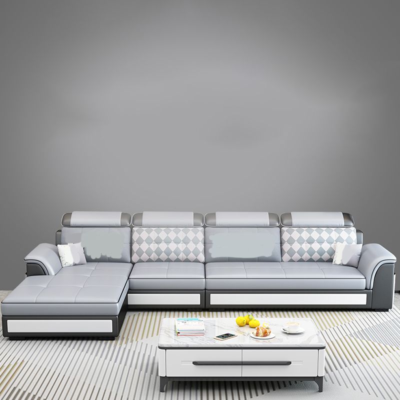 Canapés sectionnels scandinaves en faux cuir